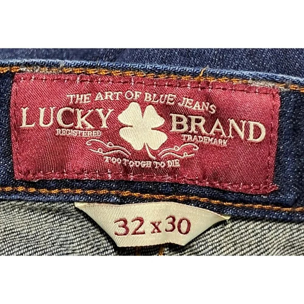 Lucky Brand 361 Jeans Mens Size 32 x 30 Vintage Straight Dark Wash Cotton Denim - Picture 3 of 13